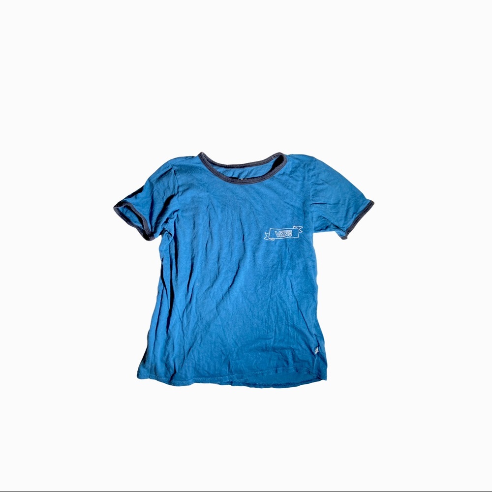 Blue Vans Crop Top